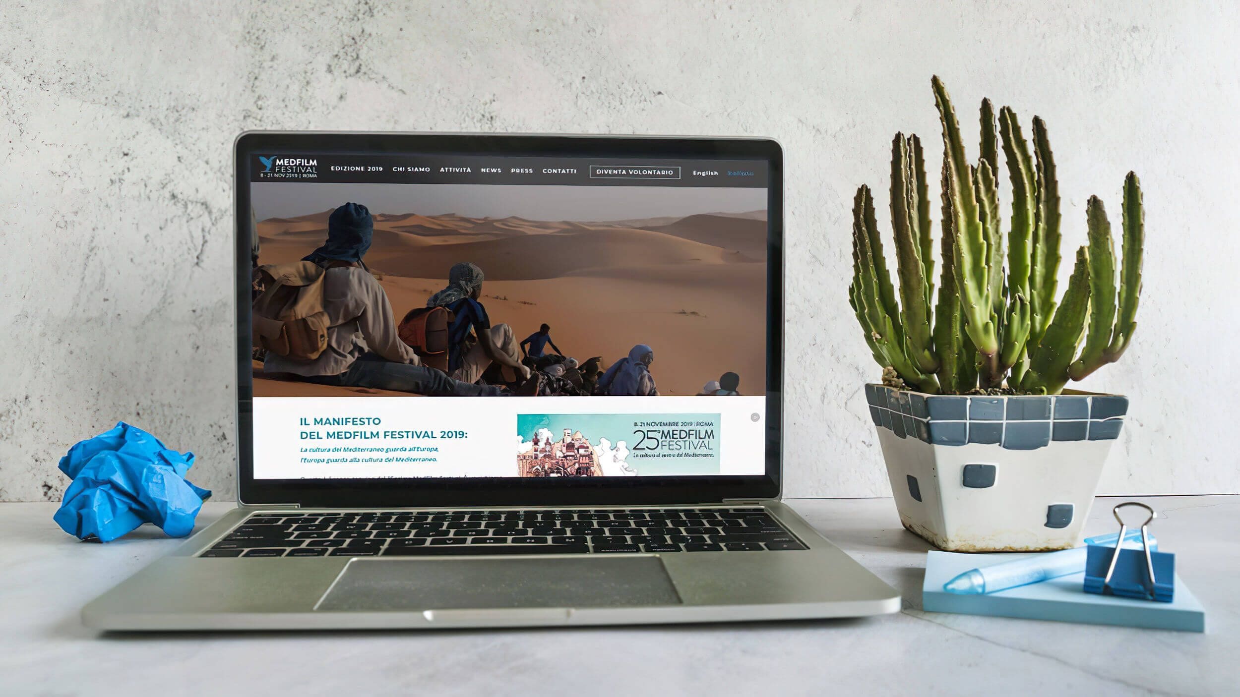 Mockup del sito web medfilmfestival.org