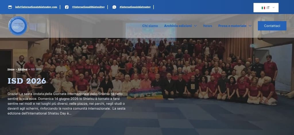 Screenshot della pagina archivio edizione ISD 2026